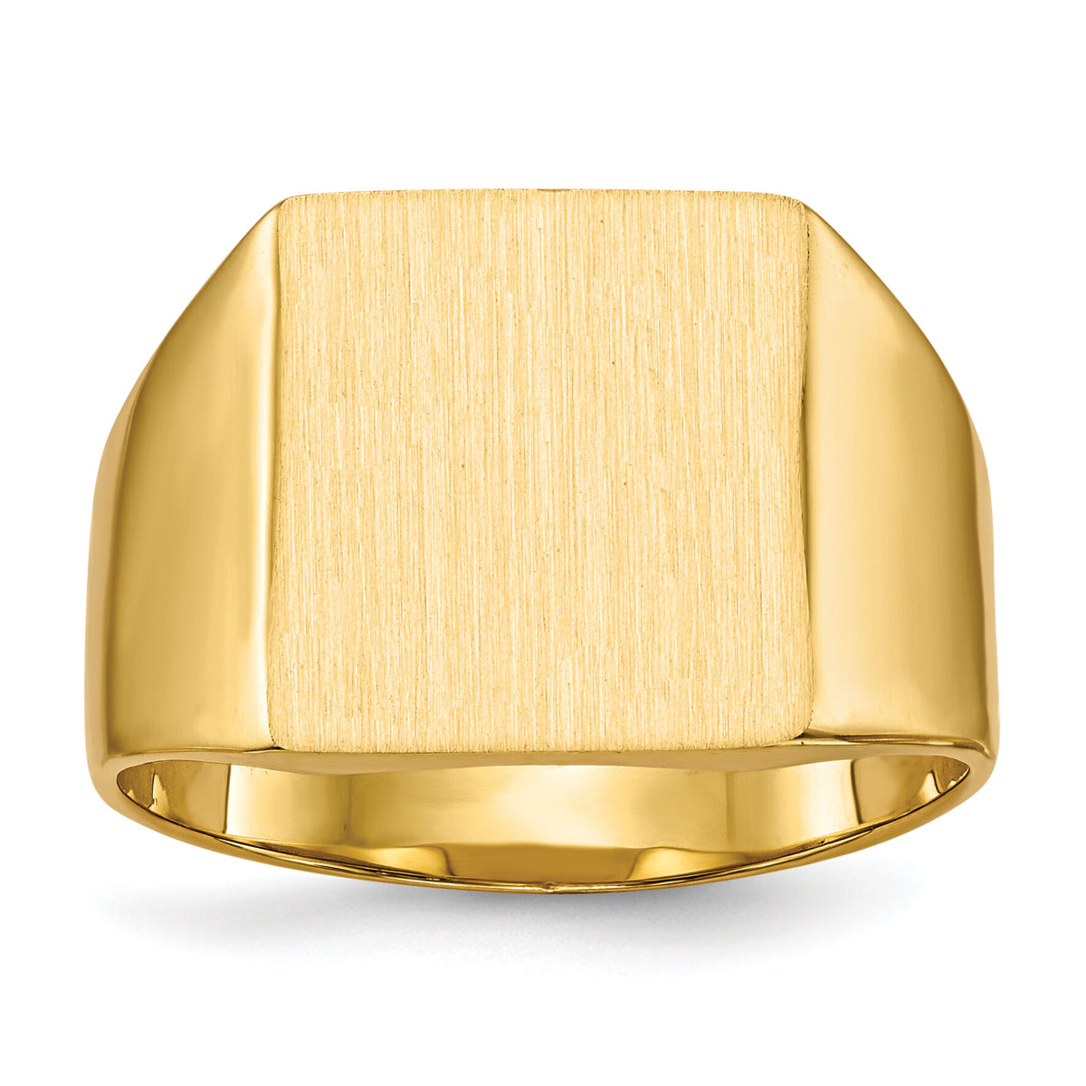 14k 12.0x13.0mm Closed Back Mens Signet Ring-RS359
