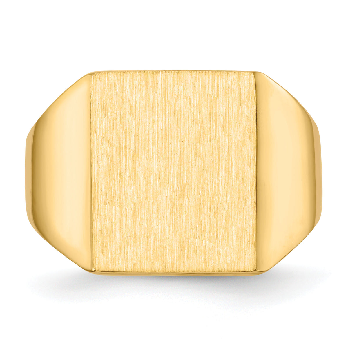 14k 13.5x15.0mm Closed Back Mens Signet Ring-RS360