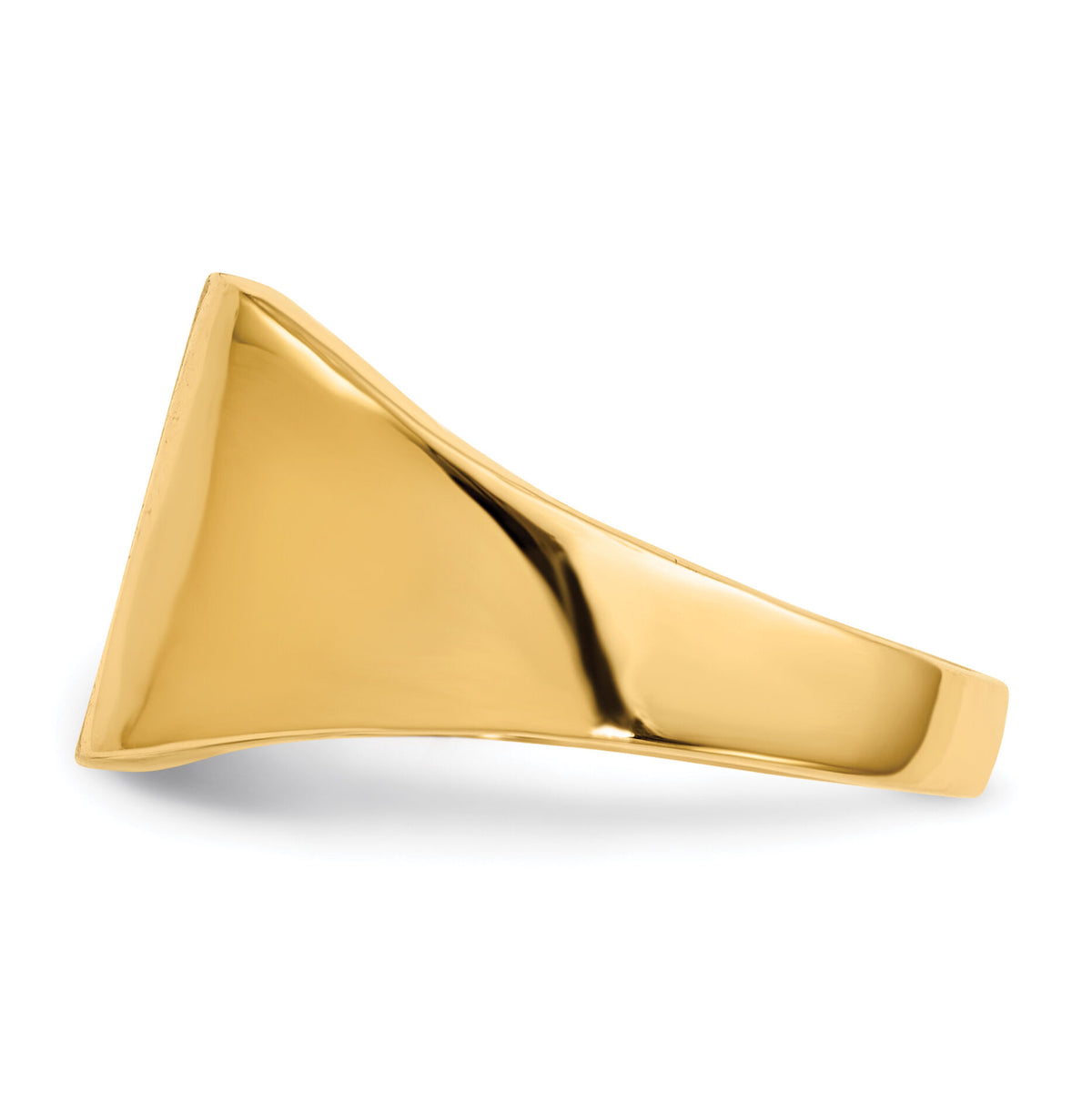 14k 11.0x11.5mm Open Back Signet Ring-RS364