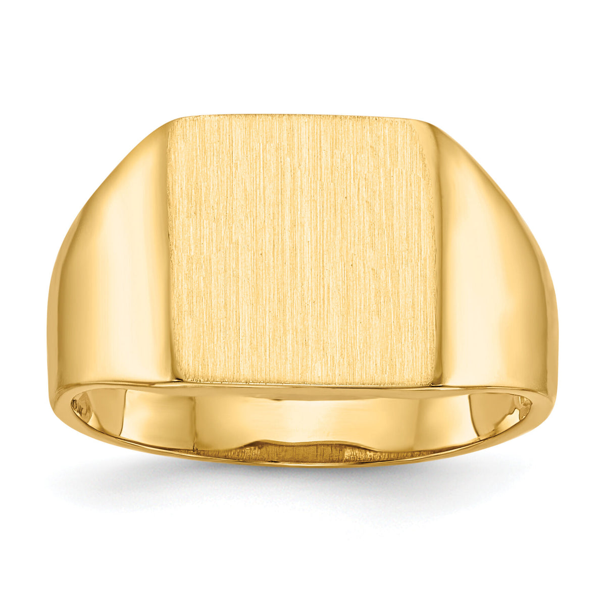 14k 11.0x11.5mm Open Back Signet Ring-RS364