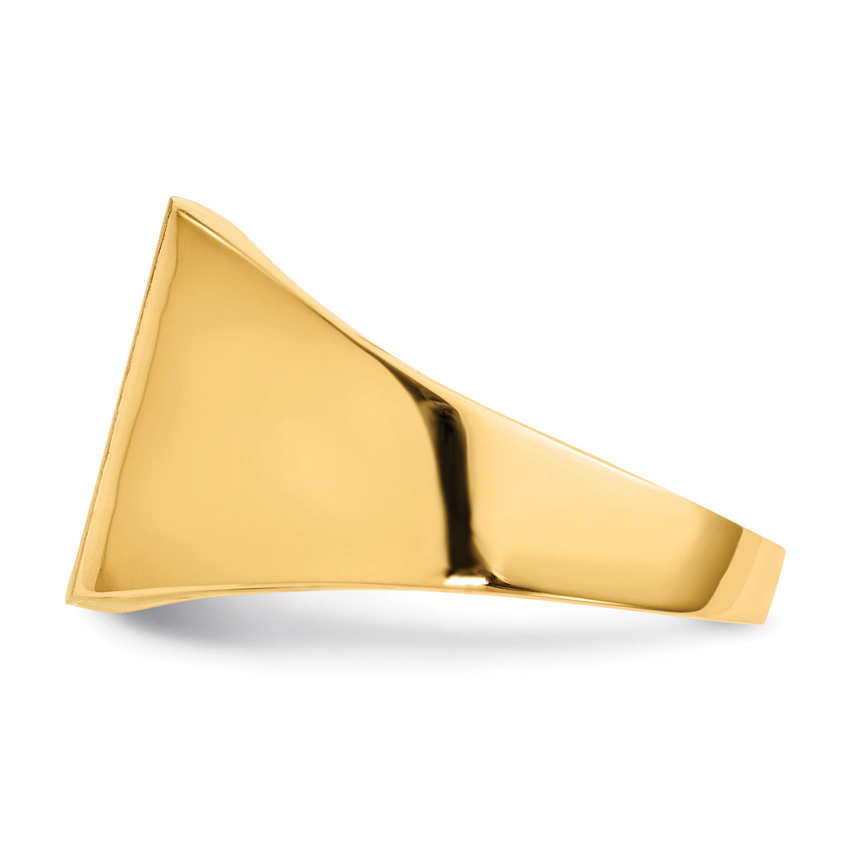 14k 13.0x13.0mm Open Back Mens Signet Ring-RS365