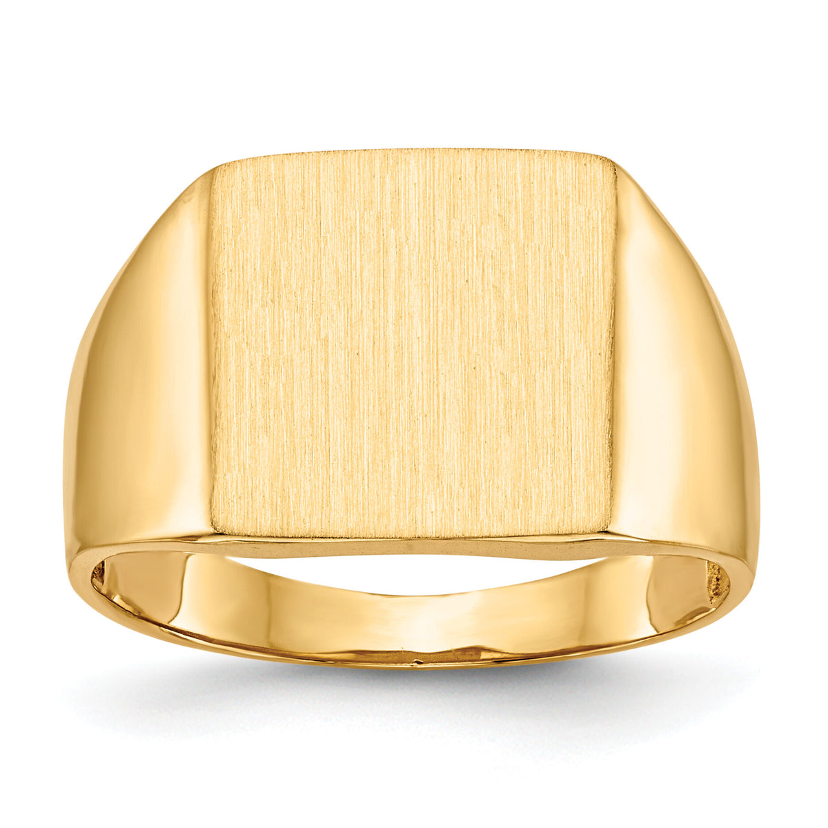 14k 13.0x13.0mm Open Back Mens Signet Ring-RS365