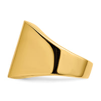 14k 16.5x17.5mm Open Back Mens Signet Ring-RS367