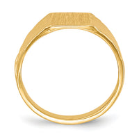 14k 8.0x6.5mm Open Back Child's Signet Ring-RS372