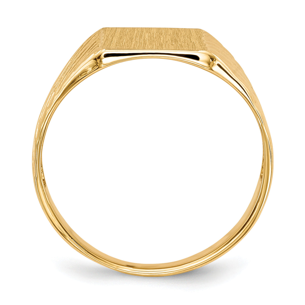 14k 8.0x9.5mm Open Back Signet Ring-RS373