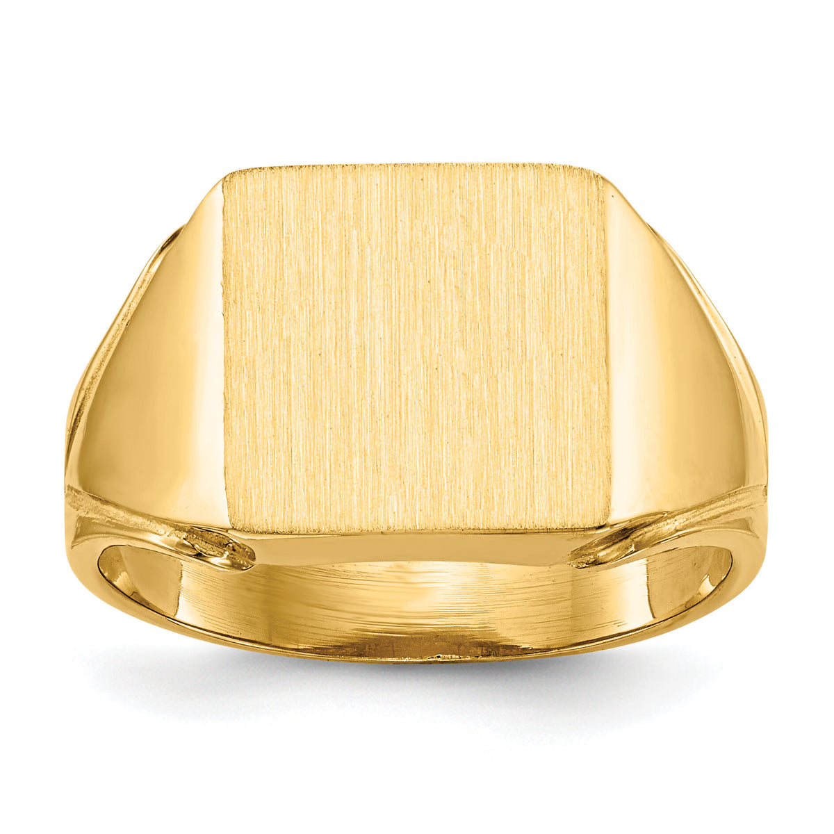 14k 12.0x12.0mm Open Back Mens Signet Ring-RS376