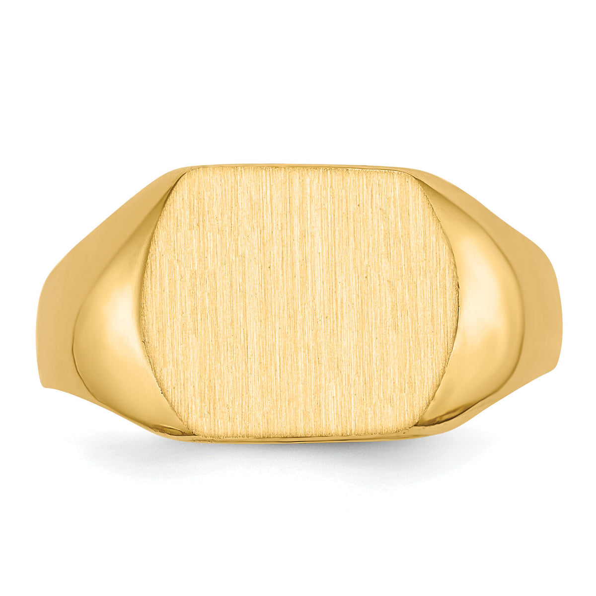14k 12.0x10.5mm Closed Back Signet Ring-RS389