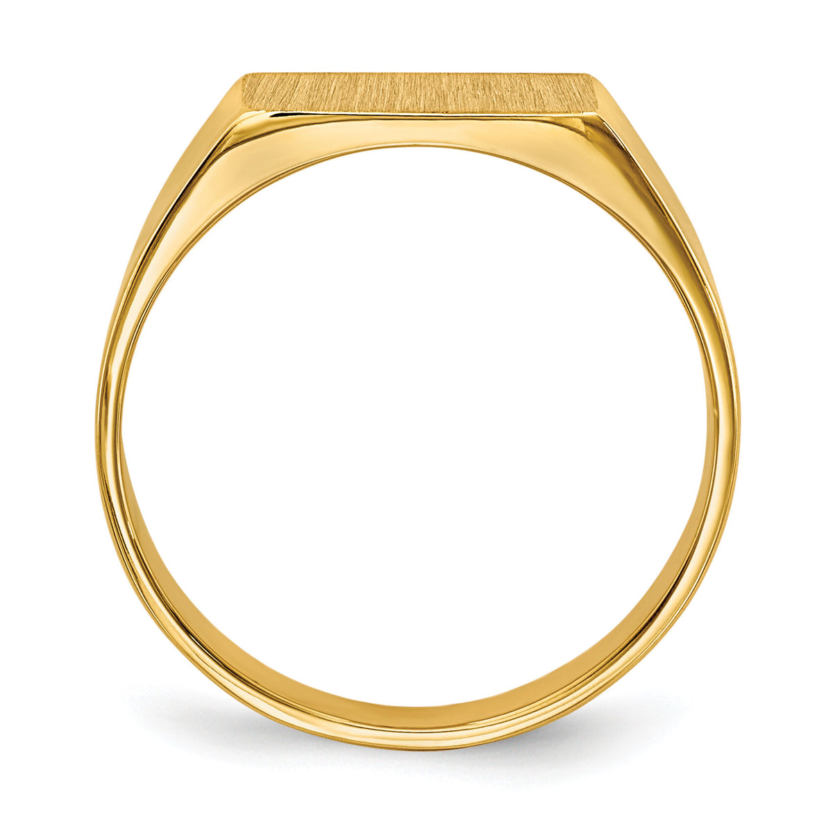 14k 10.5x5.5mm Closed Back Signet Ring-RS400