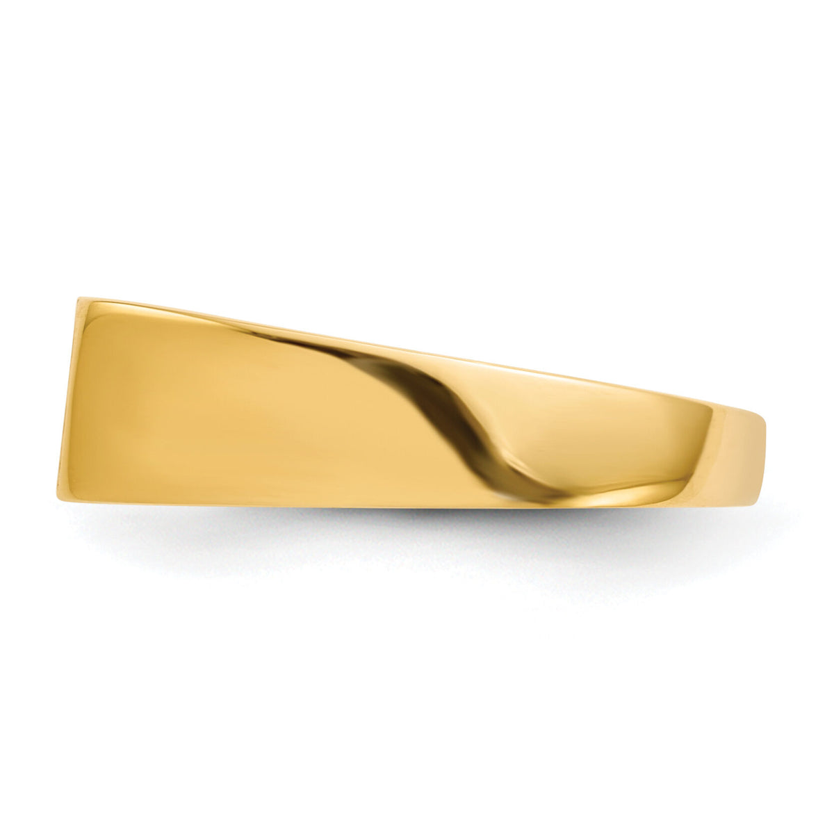 14k 10.5x5.5mm Closed Back Signet Ring-RS400