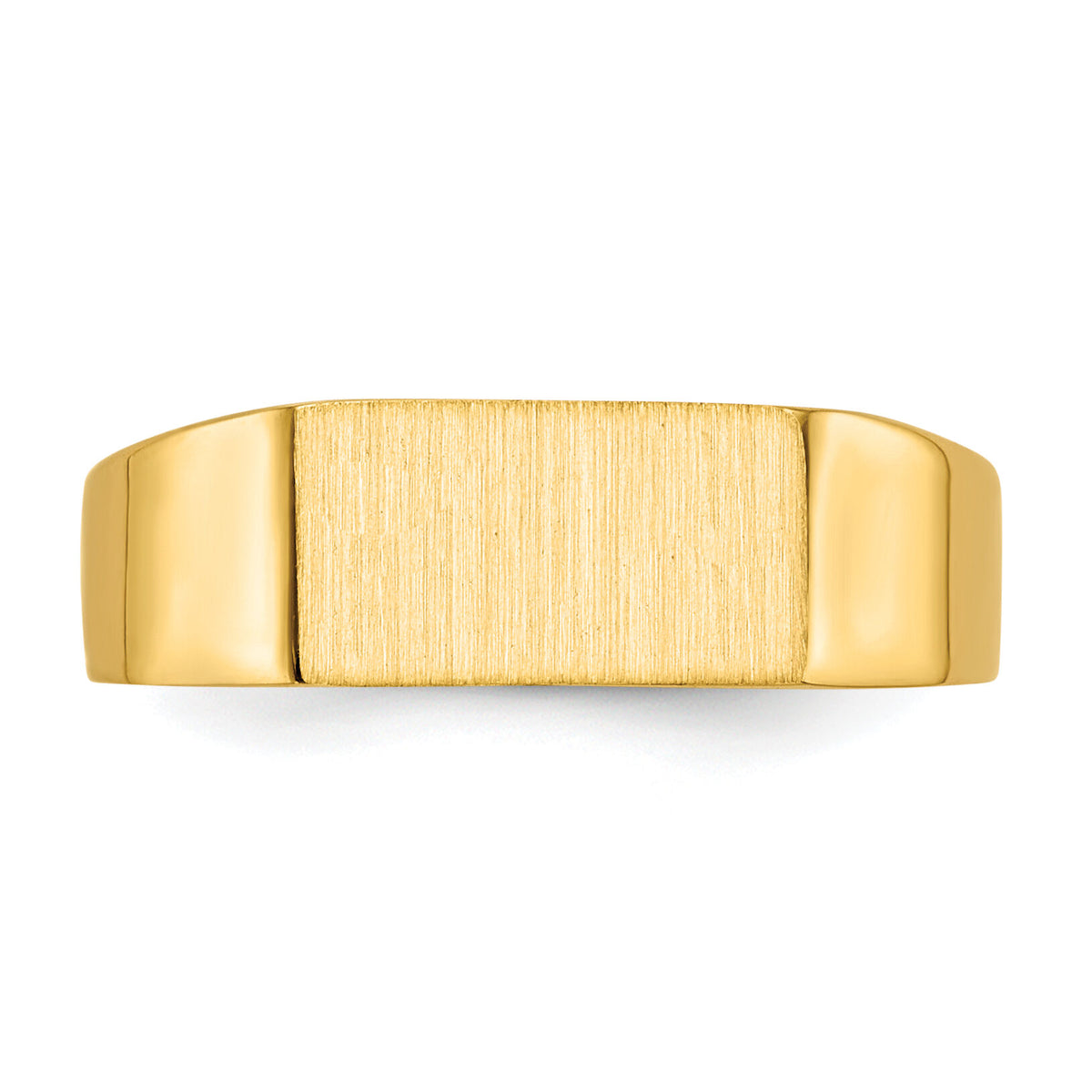 14k 10.5x5.5mm Closed Back Signet Ring-RS400