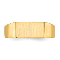 14k 10.5x5.5mm Closed Back Signet Ring-RS400