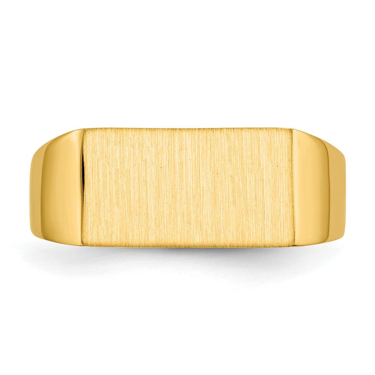 14k 13.0x7.0mm Closed Back Signet Ring-RS403