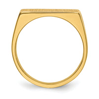 14k 16.5x8.0mm Closed Back Mens Signet Ring-RS404