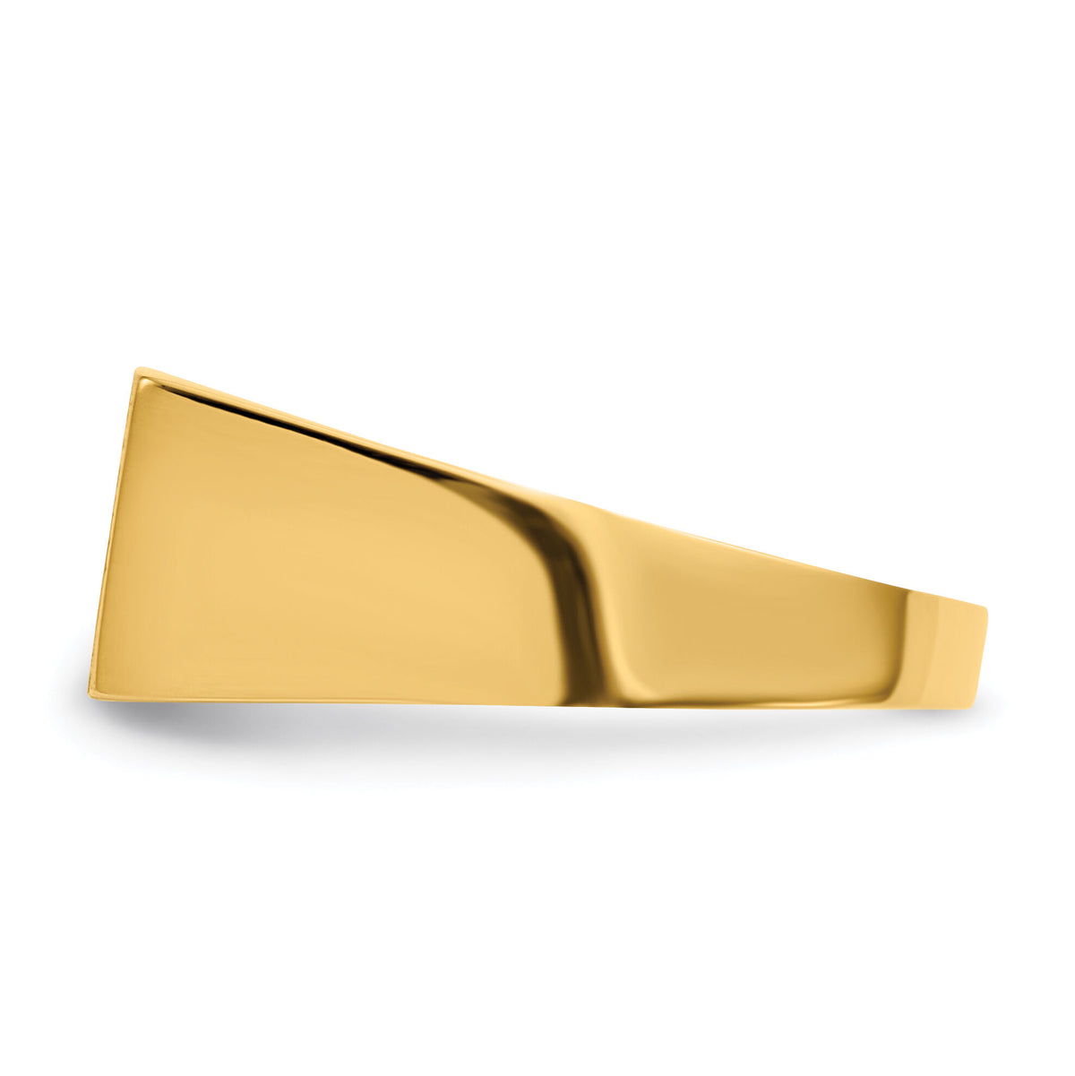 14k 16.5x8.0mm Closed Back Mens Signet Ring-RS404