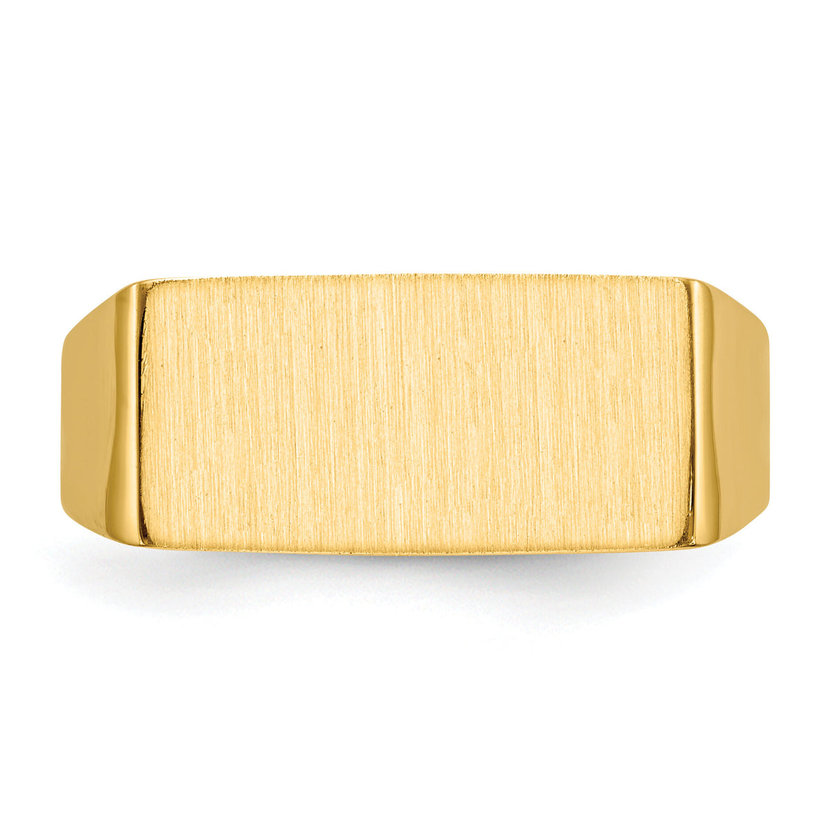 14k 16.5x8.0mm Closed Back Mens Signet Ring-RS404
