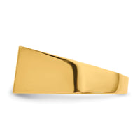 14k 15.0x9.0mm Closed Back Mens Signet Ring-RS405