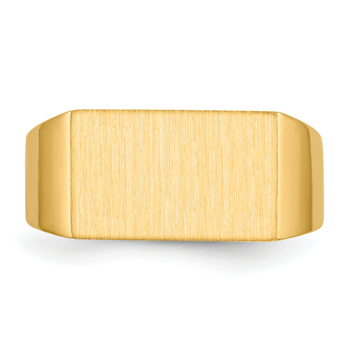 14k 15.0x9.0mm Closed Back Mens Signet Ring-RS405