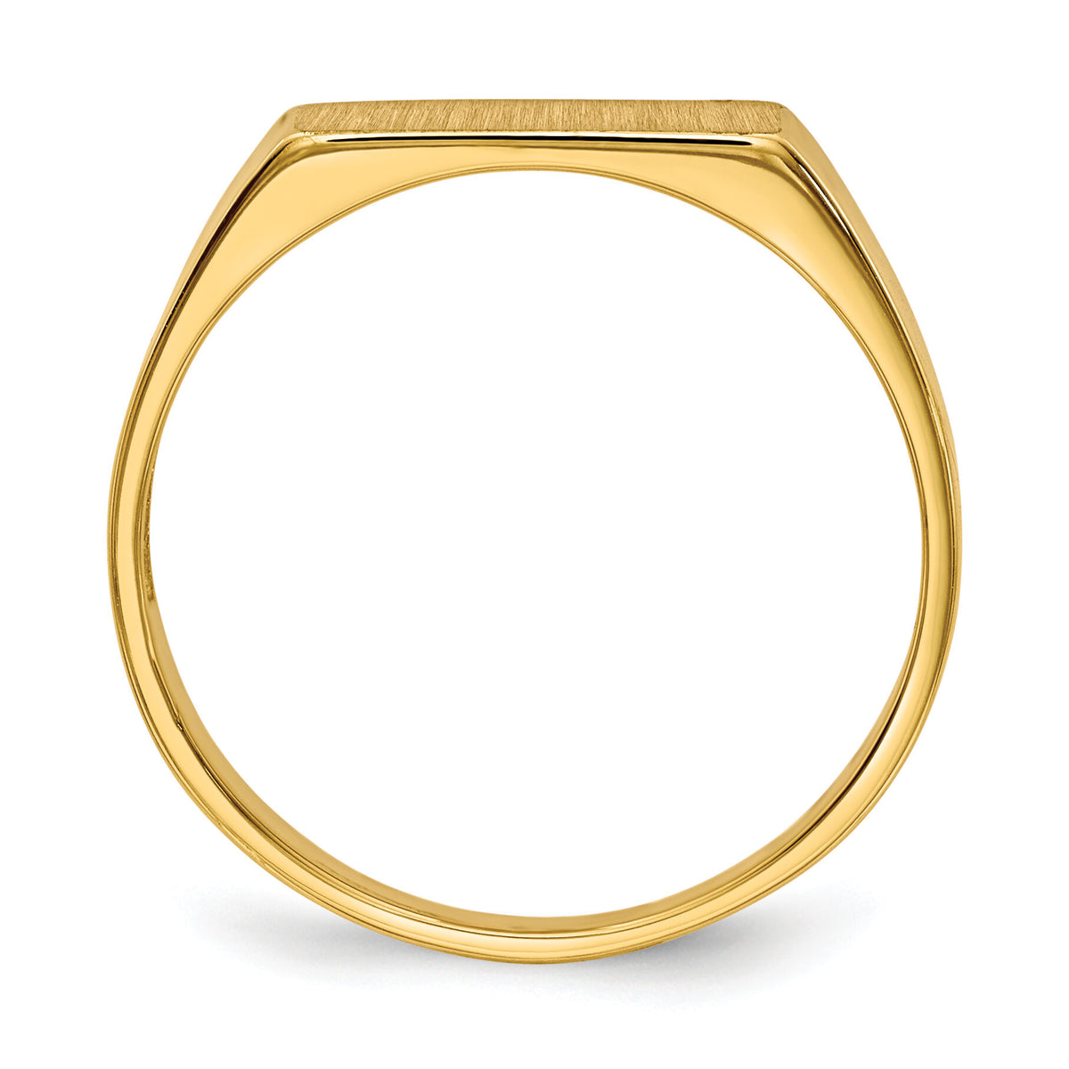 14k 12.0x5.5mm Open Back Signet Ring-RS409