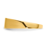 14k 12.0x5.5mm Open Back Signet Ring-RS409