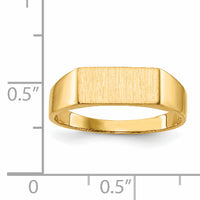 14k 12.0x5.5mm Open Back Signet Ring-RS409