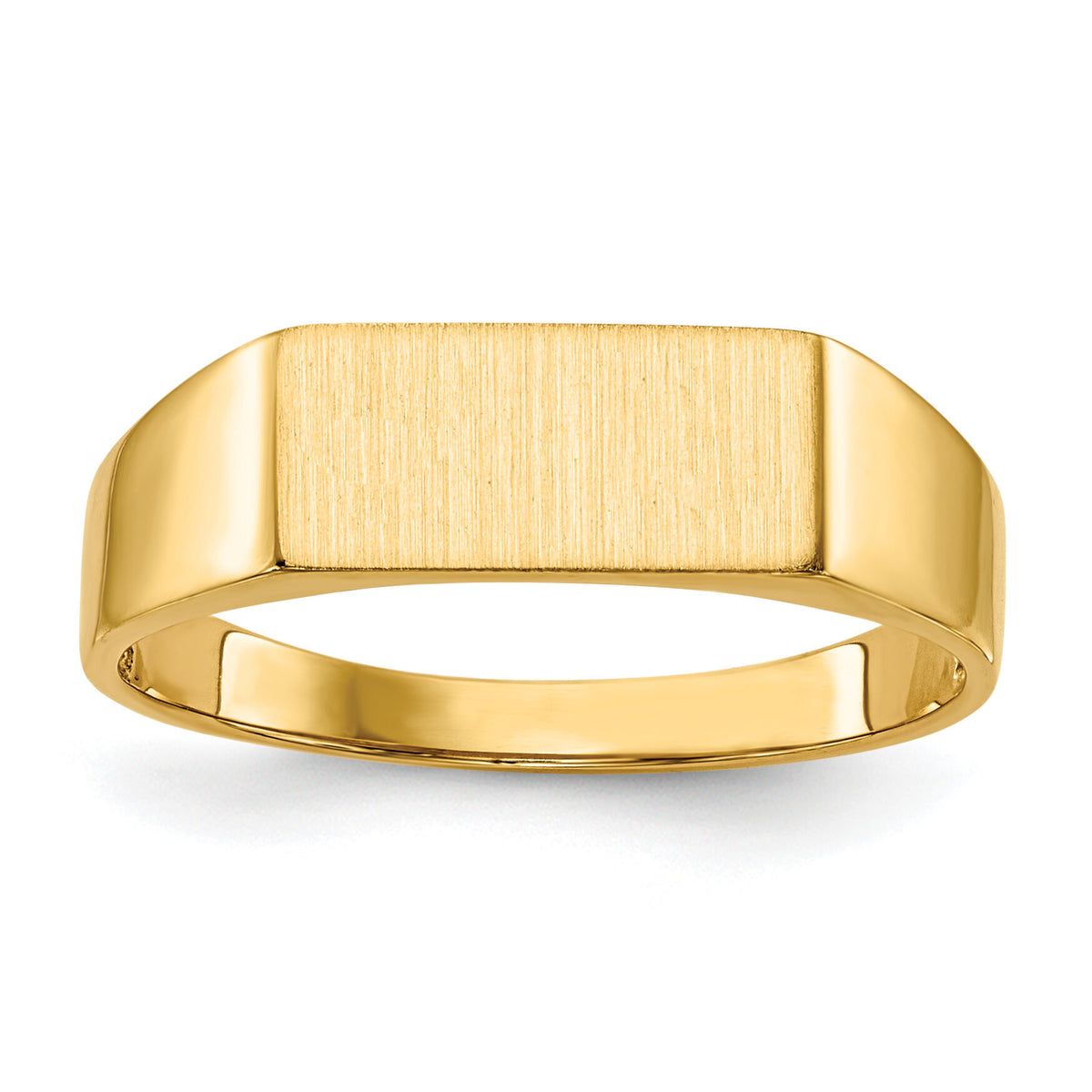 14k 12.0x5.5mm Open Back Signet Ring-RS409