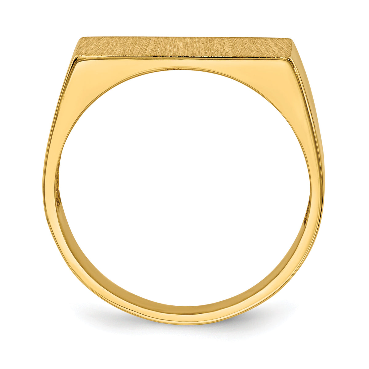 14k 16.5x8.0mm Open Back Mens Signet Ring-RS410