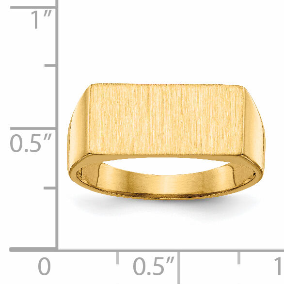 14k 16.5x8.0mm Open Back Mens Signet Ring-RS410
