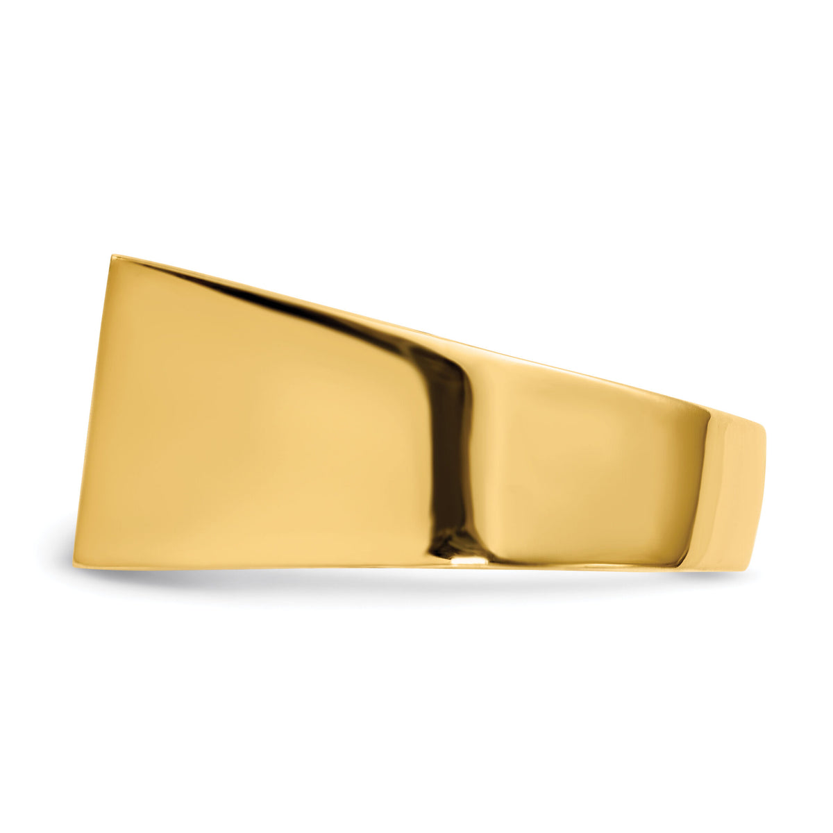 14k 18.0x11.0mm Open Back Mens Signet Ring-RS411