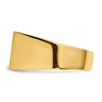 14k 18.0x11.0mm Open Back Mens Signet Ring-RS411