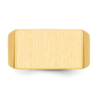 14k 18.0x11.0mm Open Back Mens Signet Ring-RS411