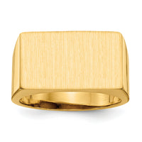 14k 18.0x11.0mm Open Back Mens Signet Ring-RS411