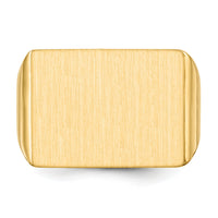 14k 19.5x14.5mm Open Back Mens Signet Ring-RS413