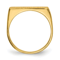 14k 16.5x5.0mm Closed Back Signet Ring-RS414