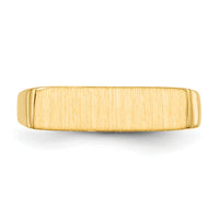 14k 16.5x5.0mm Closed Back Signet Ring-RS414