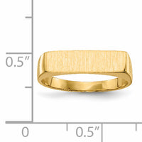 14k 16.5x5.0mm Closed Back Signet Ring-RS414
