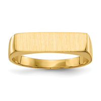 14k 16.5x5.0mm Closed Back Signet Ring-RS414