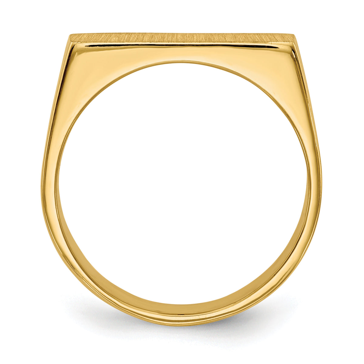 14k 16.0x6.0mm Closed Back Signet Ring-RS415