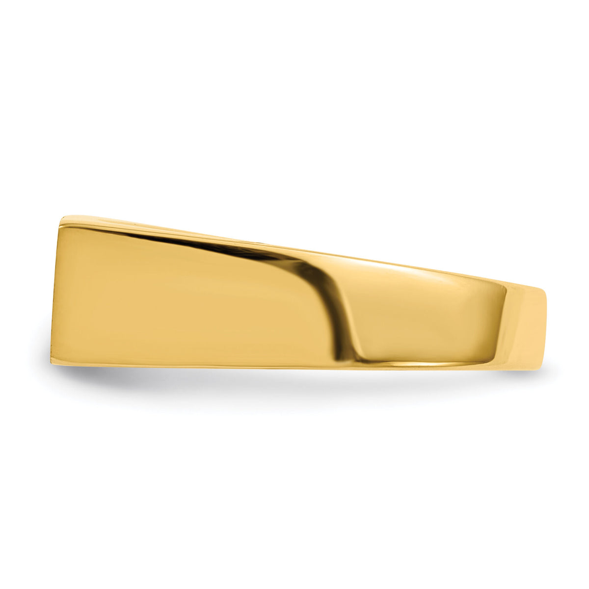 14k 16.0x6.0mm Closed Back Signet Ring-RS415