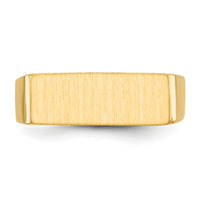 14k 16.0x6.0mm Closed Back Signet Ring-RS415
