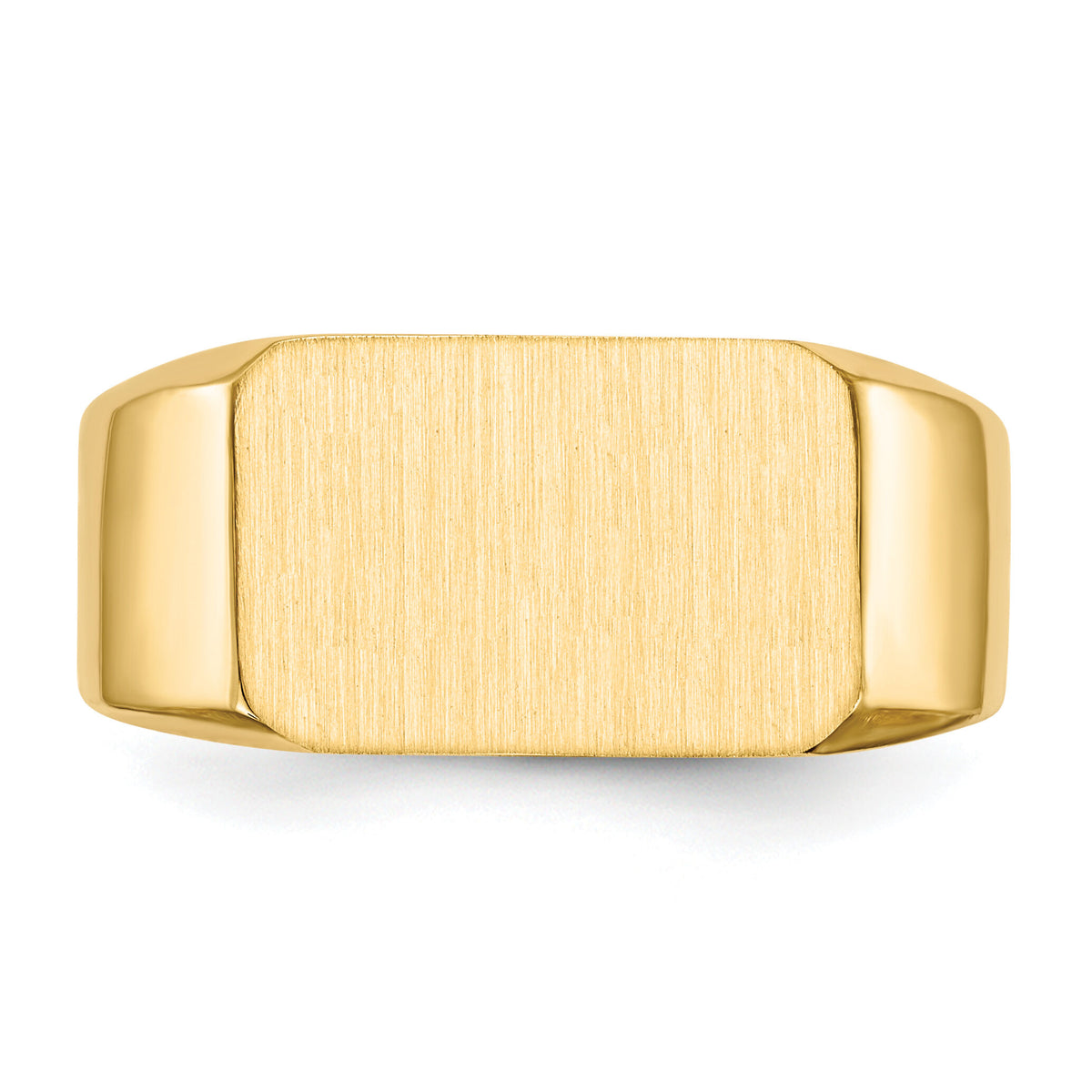 14k 15.0x10.0mm Closed Back Mens Signet Ring-RS422