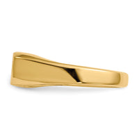 14k 13.5x5.5mm Closed Back Signet Ring-RS426