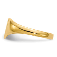 14k 8.5x7.5mm Open Back Heart Signet Ring-RS506