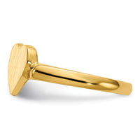 14k 7.5x7.5mm Open Back Heart Signet Ring-RS519