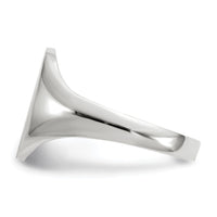 14k White Gold 8.0x11.5mm Open Back Signet Ring-RS554
