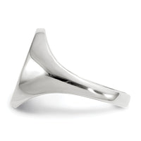 14k White Gold 8.0x11.5mm Closed Back Signet Ring-RS555