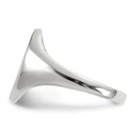 14k White Gold 9.0x14.0mm Closed Back Signet Ring-RS556