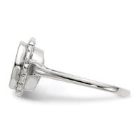 14k White Gold 8.5x9.0mm Open Back Signet Ring-RS584