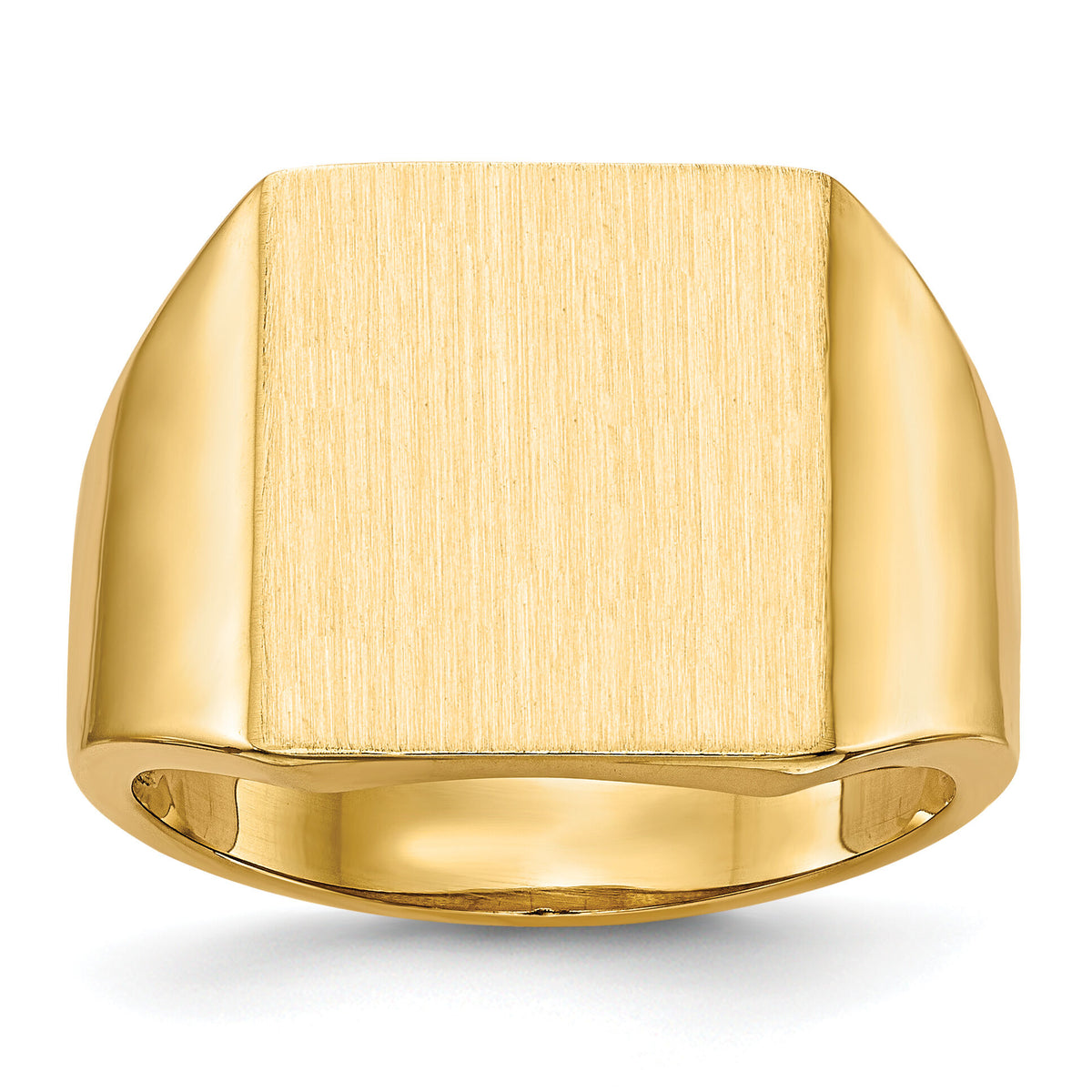 14k 13.5x15.0mm Open Back Mens Signet Ring-RS636