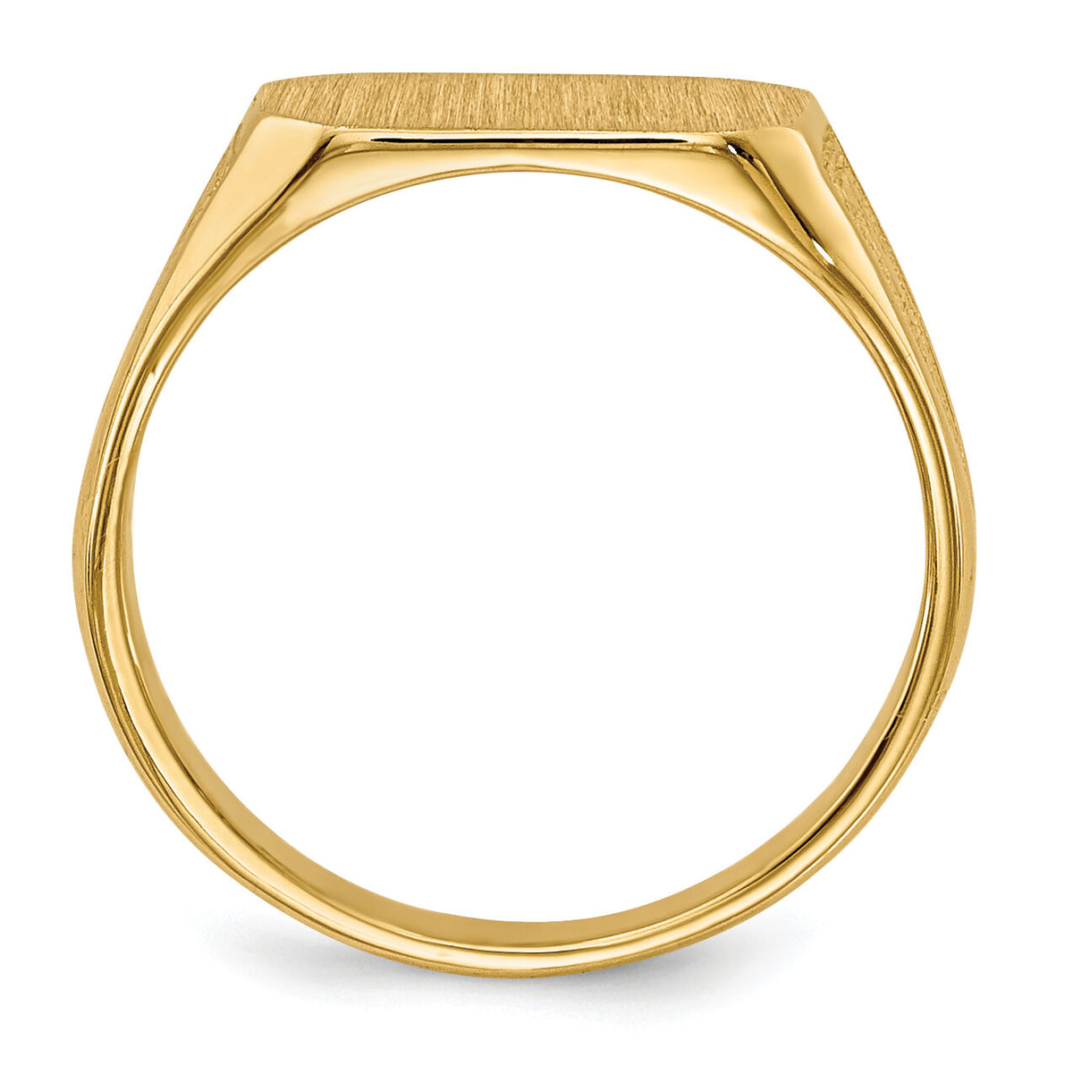 14k 8.5x5.0mm Closed Back Childs Signet Ring-RS638