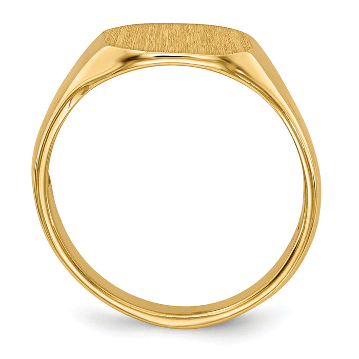 14k 8x6.25mm Open Back Signet Ring-RS640